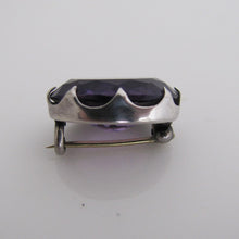 Cargar imagen en el visor de la galería, Antique Charles Horner Silver & Amethyst Brooch - MercyMadge