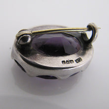 Cargar imagen en el visor de la galería, Antique Charles Horner Silver & Amethyst Brooch - MercyMadge