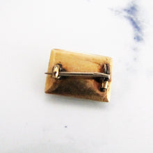 Lade das Bild in den Galerie-Viewer, Georgian Mourning Cravat Pin, 9ct Gold, Black Enamel. - MercyMadge