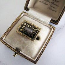 Lade das Bild in den Galerie-Viewer, Georgian Mourning Cravat Pin, 9ct Gold, Black Enamel. - MercyMadge