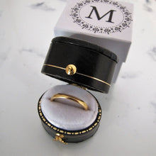 Load image into Gallery viewer, Art Deco 22ct Yellow Gold Slim Wedding Band Ring, Chester Hallmarks - MercyMadge