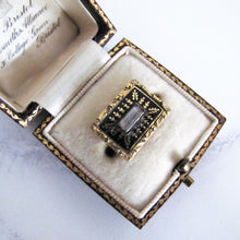 Lade das Bild in den Galerie-Viewer, Georgian Mourning Cravat Pin, 9ct Gold, Black Enamel. - MercyMadge