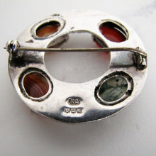 Charger l'image dans la galerie, Scottish Silver & Agate Celtic Brooch, Robert Allison, Edinburgh 1960. - MercyMadge