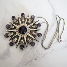 Charger l'image dans la galerie, William Spratling Silver & Amethyst Pendant - MercyMadge