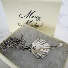 Charger l'image dans la galerie, Art Nouveau Planished Silver Enamel Necklace Pendant, William Hair Haseler For Liberty & Co. - MercyMadge