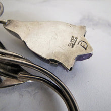 画像をギャラリービューアに読み込む, Massive Fred Davis Mexican Silver Carved Amethyst Tulip Brooch. - MercyMadge