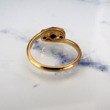 Cargar imagen en el visor de la galería, Art Deco 18ct Gold, Diamond & Sapphire Engagement Ring. - MercyMadge