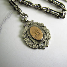 Cargar imagen en el visor de la galería, Victorian Scottish Silver Pocket Watch Chain, Highland Fob. - MercyMadge