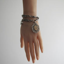 Cargar imagen en el visor de la galería, Victorian Scottish Silver Pocket Watch Chain, Highland Fob. - MercyMadge