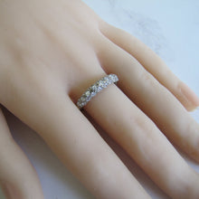 Load image into Gallery viewer, 9ct White Gold CZ Diamond Eternity Ring - MercyMadge