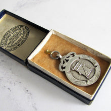 Load image into Gallery viewer, 1930s Engraved Silver Pocket Watch Fob, Fattorini Box. - MercyMadge
