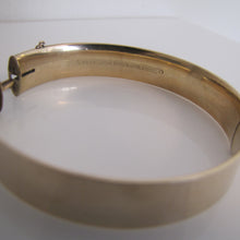 Cargar imagen en el visor de la galería, Antique 9ct Rolled Gold Engraved Bangle Bracelet. - MercyMadge