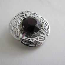 Cargar imagen en el visor de la galería, Vintage Celtic Knot Amethyst Brooch, Mizpah By Miracle. - MercyMadge