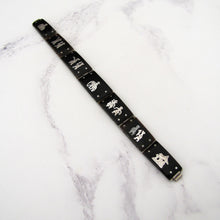Charger l'image dans la galerie, Art Deco Sterling Silver Pique & Tortoiseshell Bracelet - MercyMadge