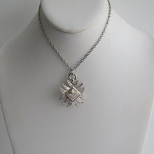画像をギャラリービューアに読み込む, Vintage Engraved Silver Maltese Cross Fob Pendant On Chain. - MercyMadge