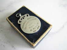 Load image into Gallery viewer, 1930s Engraved Silver Pocket Watch Fob, Fattorini Box. - MercyMadge