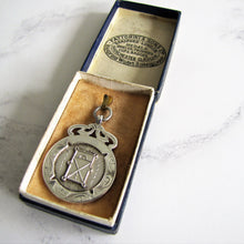 Load image into Gallery viewer, 1930s Engraved Silver Pocket Watch Fob, Fattorini Box. - MercyMadge