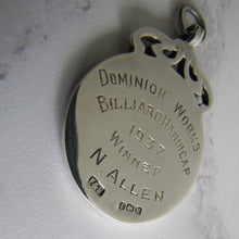 Load image into Gallery viewer, 1930s Engraved Silver Pocket Watch Fob, Fattorini Box. - MercyMadge