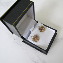 Cargar imagen en el visor de la galería, Victorian 9ct Gold Target Earrings. - MercyMadge