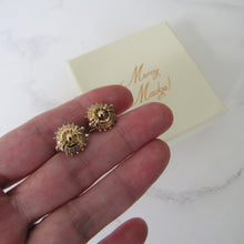 Cargar imagen en el visor de la galería, Victorian 9ct Gold Target Earrings. - MercyMadge