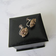 Cargar imagen en el visor de la galería, Victorian 9ct Gold Target Earrings. - MercyMadge