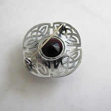 Cargar imagen en el visor de la galería, Vintage Celtic Knot Amethyst Brooch, Mizpah By Miracle. - MercyMadge