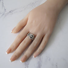Load image into Gallery viewer, Engraved Scottish Silver Celtic Buckle Ring - MercyMadge