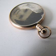 Cargar imagen en el visor de la galería, Antique 9ct Rose Gold Locket Necklace. Edwardian Portrait Locket, Chester Hallmarks. - MercyMadge