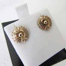 Cargar imagen en el visor de la galería, Victorian 9ct Gold Target Earrings. - MercyMadge