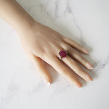 Cargar imagen en el visor de la galería, 14ct Gold Ruby & Diamond Ring - MercyMadge