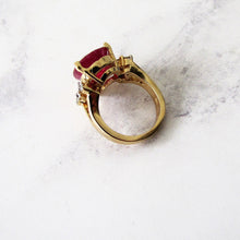 Cargar imagen en el visor de la galería, 14ct Gold Ruby & Diamond Ring - MercyMadge
