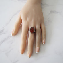 Load image into Gallery viewer, 1930's Baltic Amber Sterling Silver Ring. - MercyMadge