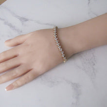 Load image into Gallery viewer, Vintage 14ct Gold Diamond Cluster Bracelet & Appraisal - MercyMadge