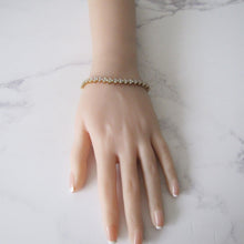 Load image into Gallery viewer, Vintage 14ct Gold Diamond Cluster Bracelet & Appraisal - MercyMadge