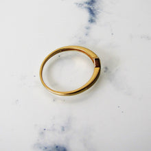 Load image into Gallery viewer, Mens 9ct Gold CZ Wishbone Ring. - MercyMadge