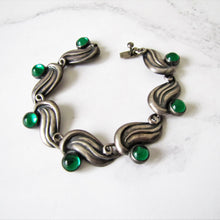 Cargar imagen en el visor de la galería, 1950's Modernist Silver Bracelet, Gerardo Lopez, Taxco, Mexico. - MercyMadge