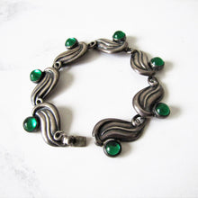 Cargar imagen en el visor de la galería, 1950's Modernist Silver Bracelet, Gerardo Lopez, Taxco, Mexico. - MercyMadge