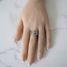 Load image into Gallery viewer, Engraved Scottish Silver Celtic Buckle Ring - MercyMadge