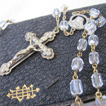 Cargar imagen en el visor de la galería, Antique Sterling Silver Czech Crystal Rosary - MercyMadge