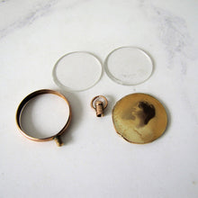 Cargar imagen en el visor de la galería, Antique 9ct Rose Gold Locket Necklace. Edwardian Portrait Locket, Chester Hallmarks. - MercyMadge