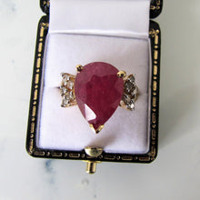 Cargar imagen en el visor de la galería, 14ct Gold Ruby & Diamond Ring - MercyMadge