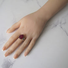 Cargar imagen en el visor de la galería, 14ct Gold Ruby & Diamond Ring - MercyMadge