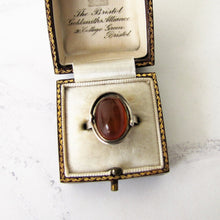 Load image into Gallery viewer, 1930's Baltic Amber Sterling Silver Ring. - MercyMadge