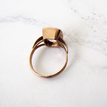 Load image into Gallery viewer, Gents 1940's Rose Gold & Spinel Russian Ring. - MercyMadge