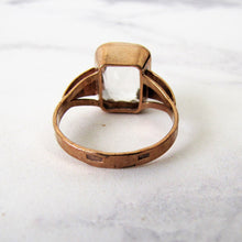 Load image into Gallery viewer, Gents 1940's Rose Gold & Spinel Russian Ring. - MercyMadge