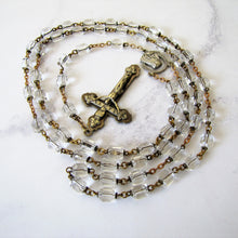 Cargar imagen en el visor de la galería, Antique Sterling Silver Czech Crystal Rosary - MercyMadge
