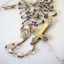 Cargar imagen en el visor de la galería, Antique Sterling Silver Czech Crystal Rosary - MercyMadge