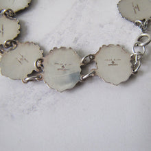 Carica l'immagine nel visualizzatore di Gallery, Vintage Sterling Silver & Enamel Charm Bracelet, Germany. Retro 1960s Canadian Provinces Souvenir Bracelet.