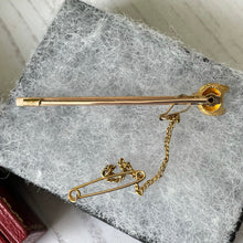 Lade das Bild in den Galerie-Viewer, Victorian 15ct Gold & Diamond Fox Head Bar Brooch Brooch In Original Case