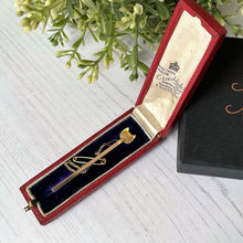 Lade das Bild in den Galerie-Viewer, Victorian 15ct Gold & Diamond Fox Head Bar Brooch Brooch In Original Case
